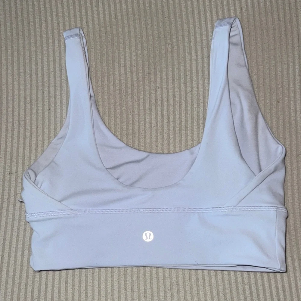 Lululemon light gray sports bra - Picture 2 of 3